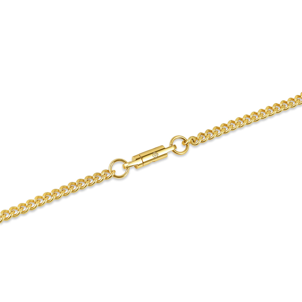 Chain Necklace with Locking Clasp - Stainless Steel