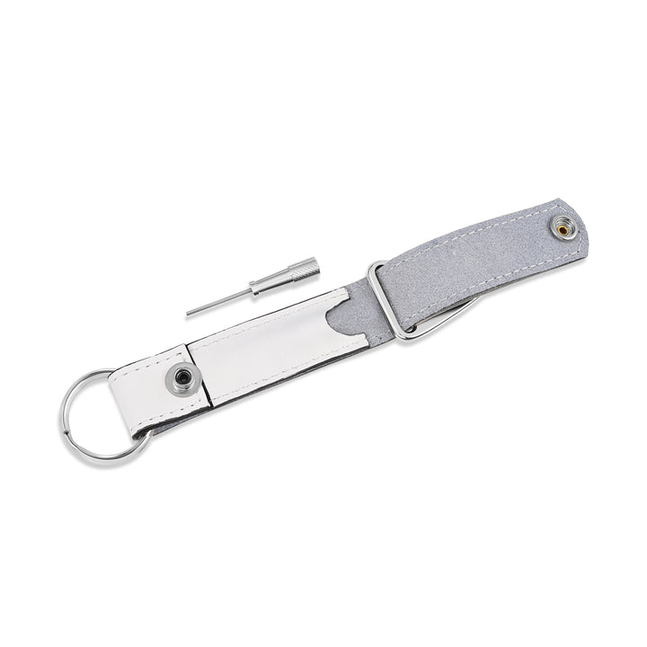 Leather Master Key Ring with Clip - Eternity