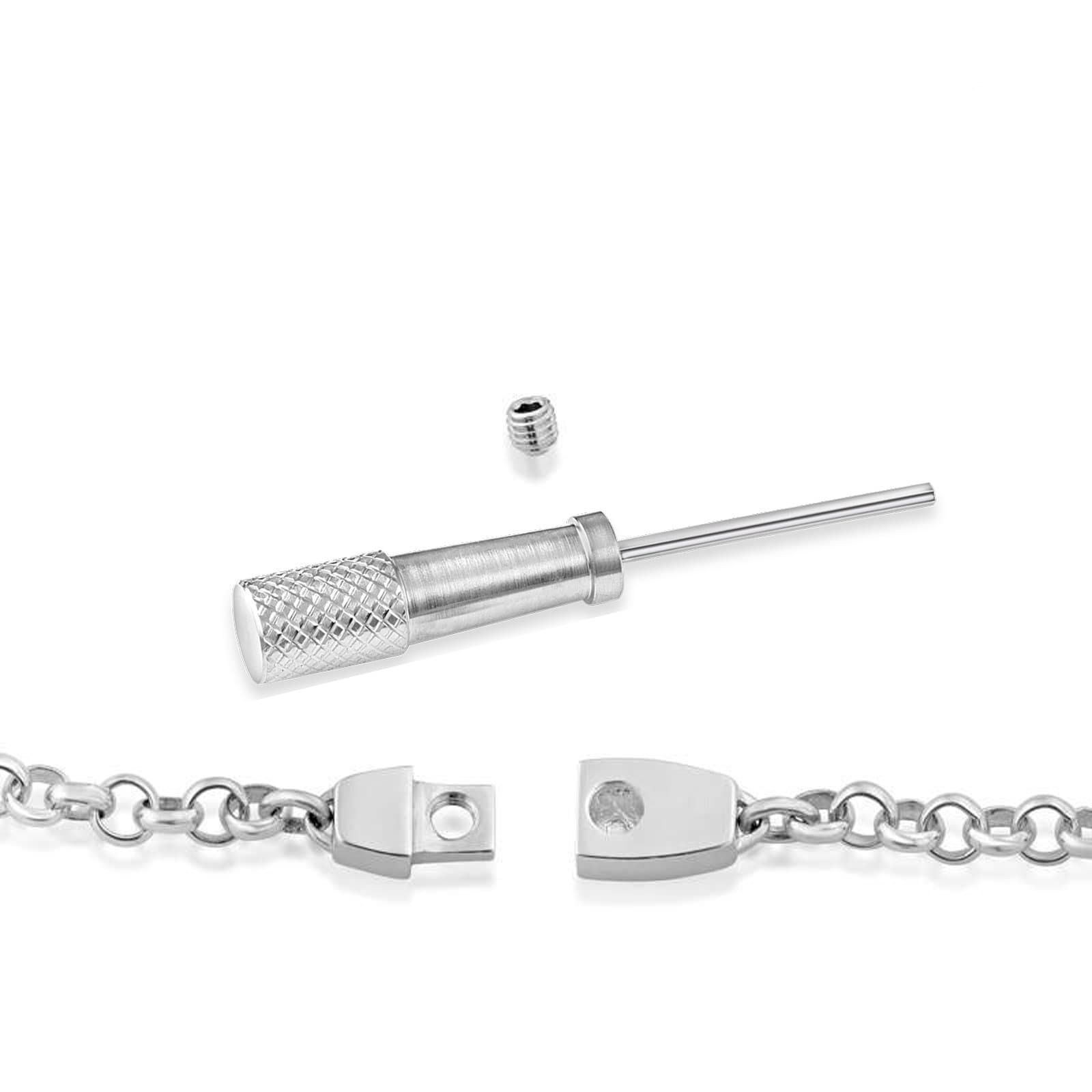 Braided Square Chain Bracelet, Clasp